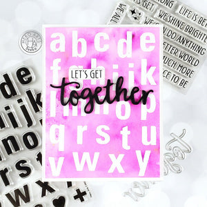 Luggage Lowercase Alphabet Clear Stamp Set