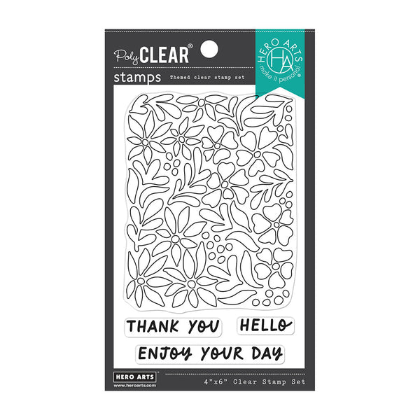 Day Flowers Clear Stamp Set