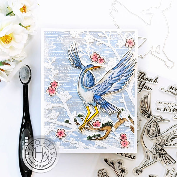 Crane Wishes Clear Stamp Set