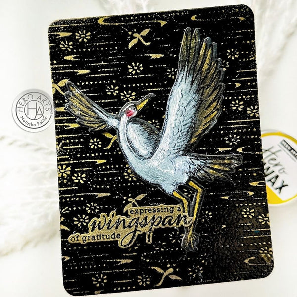Crane Wishes Clear Stamp Set