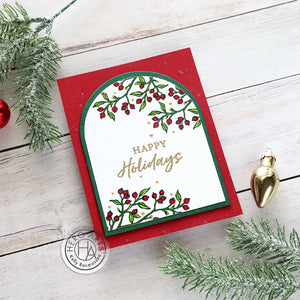 Color Layering Holly Branch Clear Stamp Set