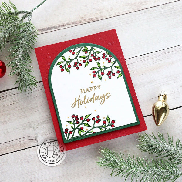 Color Layering Holly Branch Clear Stamp Set