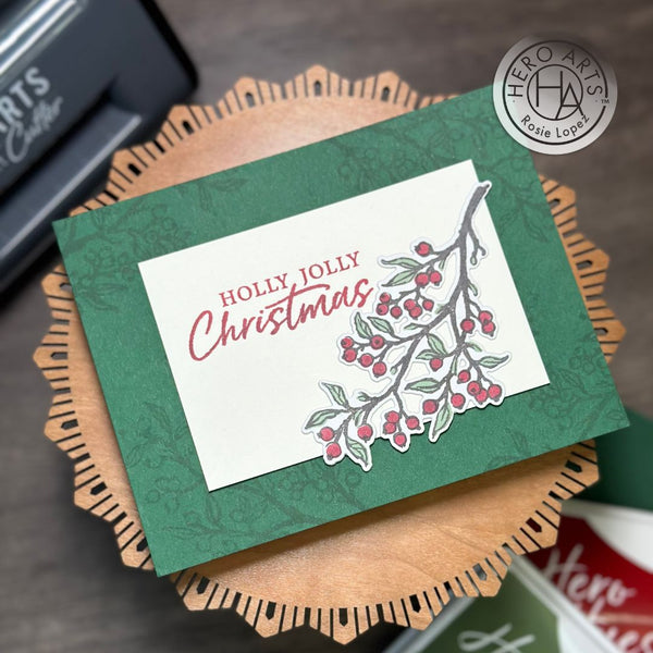 Color Layering Holly Branch Clear Stamp Set