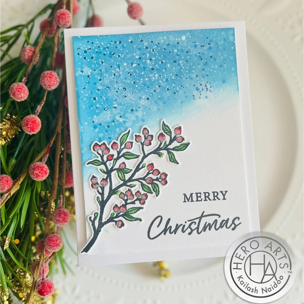 Color Layering Holly Branch Clear Stamp Set