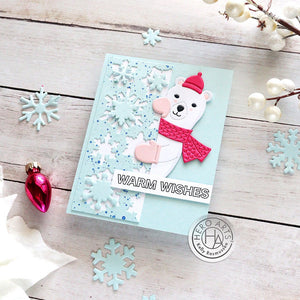 Offset Holiday Messages Clear Stamp Set