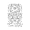 Poinsettia Pattern Clear Stamp Set