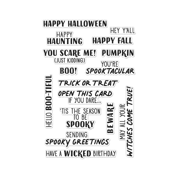Halloween Messages Clear Stamp Set – Hero Arts
