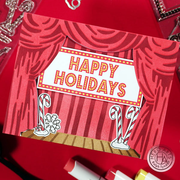 HA + RT Sparkling Holiday Stage Clear Stamp Set