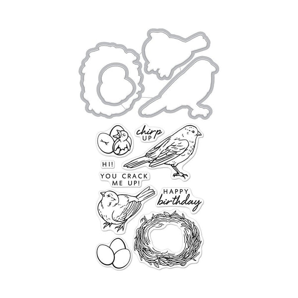 Chirp Stamp & Cut Set