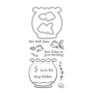 Fishy Stamp & Cut Set