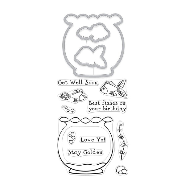 Fishy Stamp & Cut Set