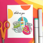 DC263 Stick Together Stamp & Cut - Hero Arts