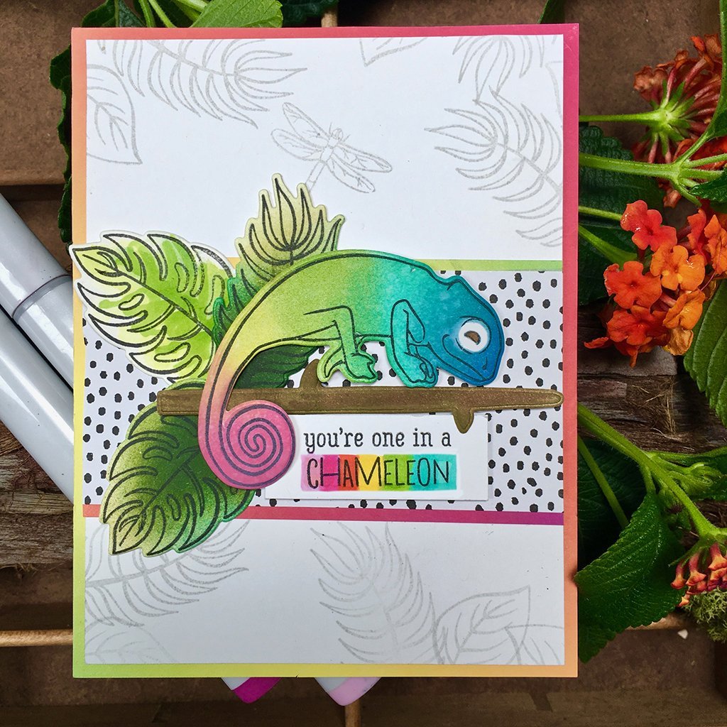 Chameleon Stamp & Cut Set – Hero Arts