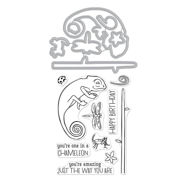 Chameleon Stamp & Cut Set – Hero Arts