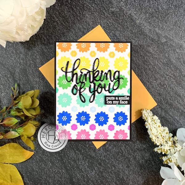 DC273 Thinking of You Stamp & Cut - Hero Arts