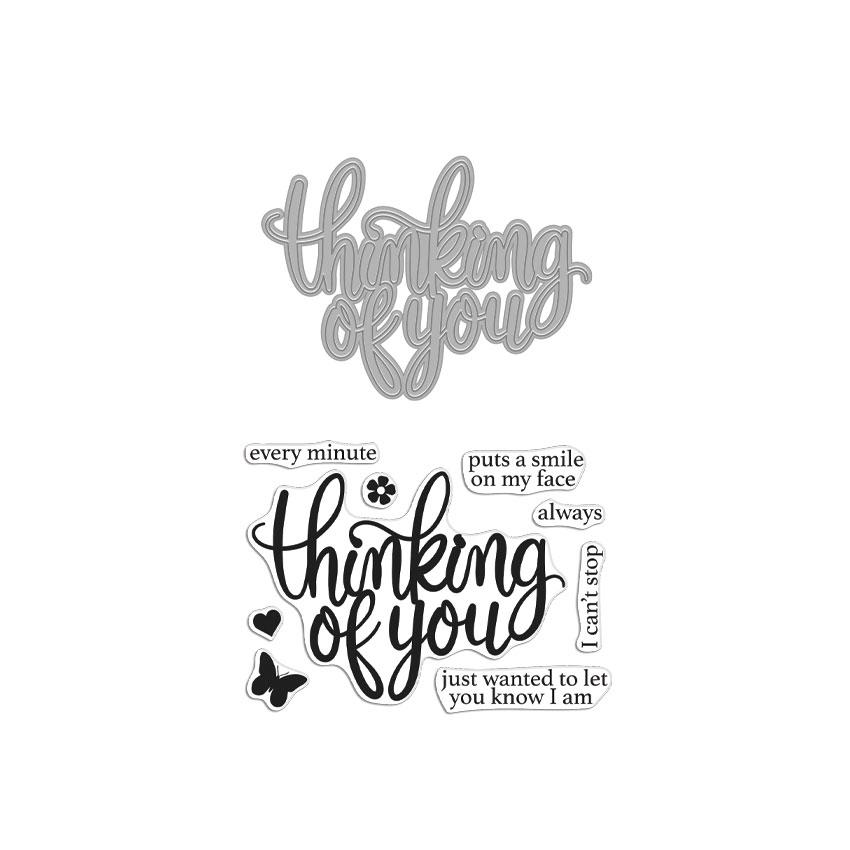 DC273 Thinking of You Stamp & Cut - Hero Arts