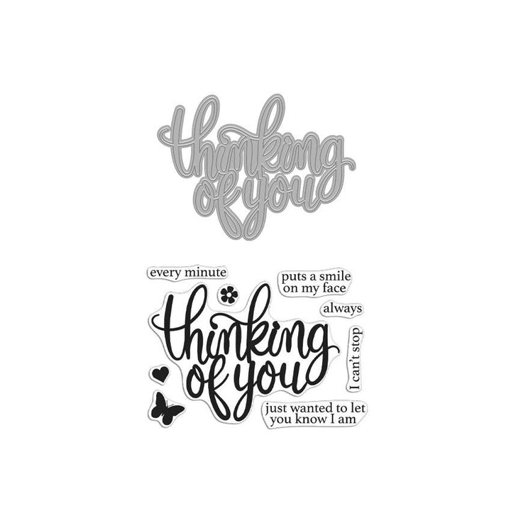 DC273 Thinking of You Stamp & Cut - Hero Arts