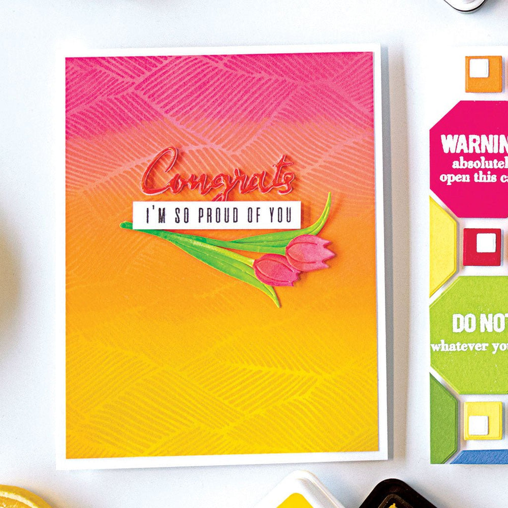 Congrats Happy Stamp & Cut Set