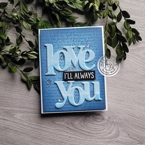 DC281 Love You Stamp & Cut XL - Hero Arts