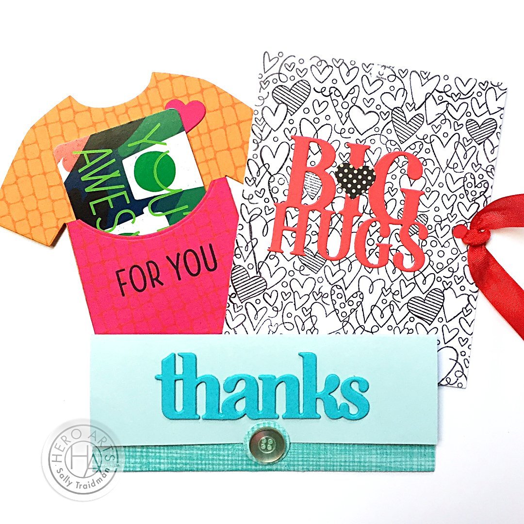 DC282 Happy Thanks Stamp & Cut XL - Hero Arts