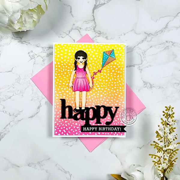 DC282 Happy Thanks Stamp & Cut XL - Hero Arts