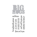 DC283 Big Hugs Stamp & Cut - Hero Arts