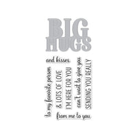 DC283 Big Hugs Stamp & Cut - Hero Arts