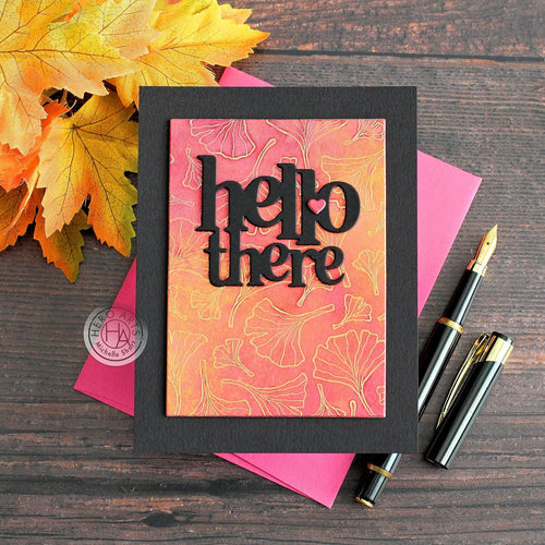 DC284 Hello There Stamp & Cut - Hero Arts