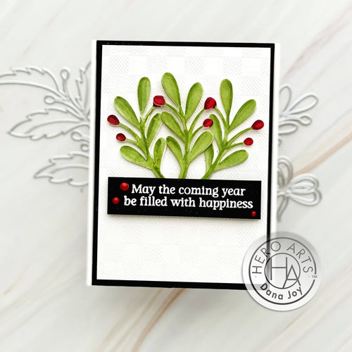 DC301 Holly Berries Stamp & Cut XL - Hero Arts