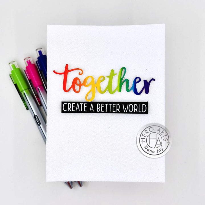 DC303 Together Stamp & Cut - Hero Arts