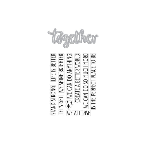 DC303 Together Stamp & Cut - Hero Arts