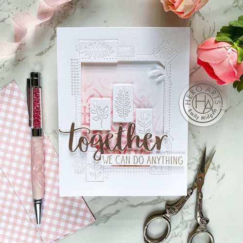 DC303 Together Stamp & Cut - Hero Arts