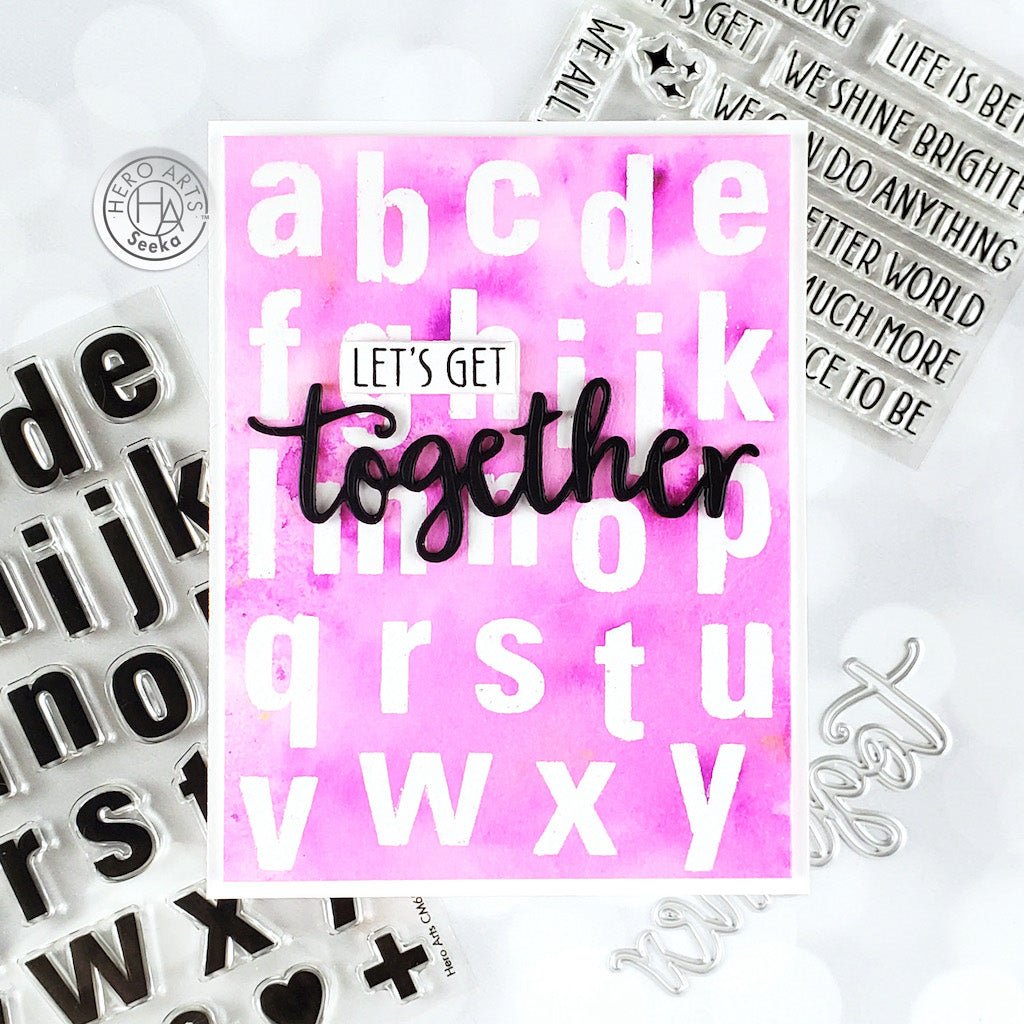 DC303 Together Stamp & Cut - Hero Arts