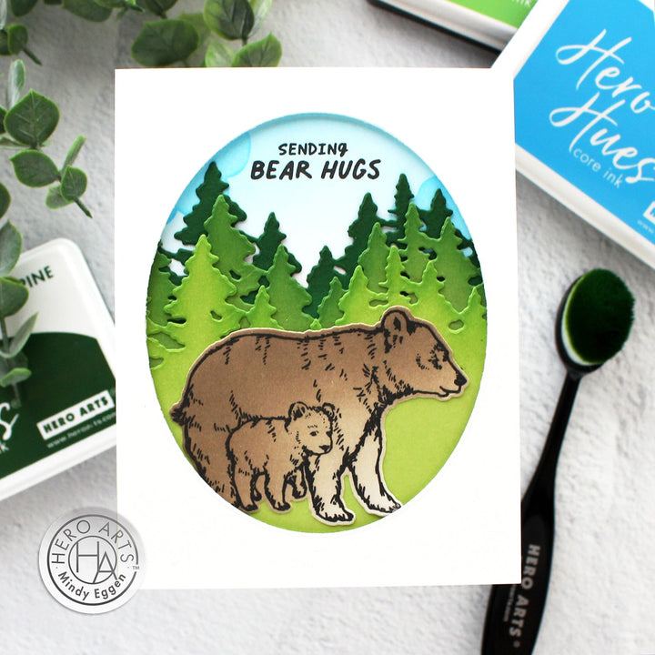 DC305 Bear Hugs Stamp & Cut - Hero Arts