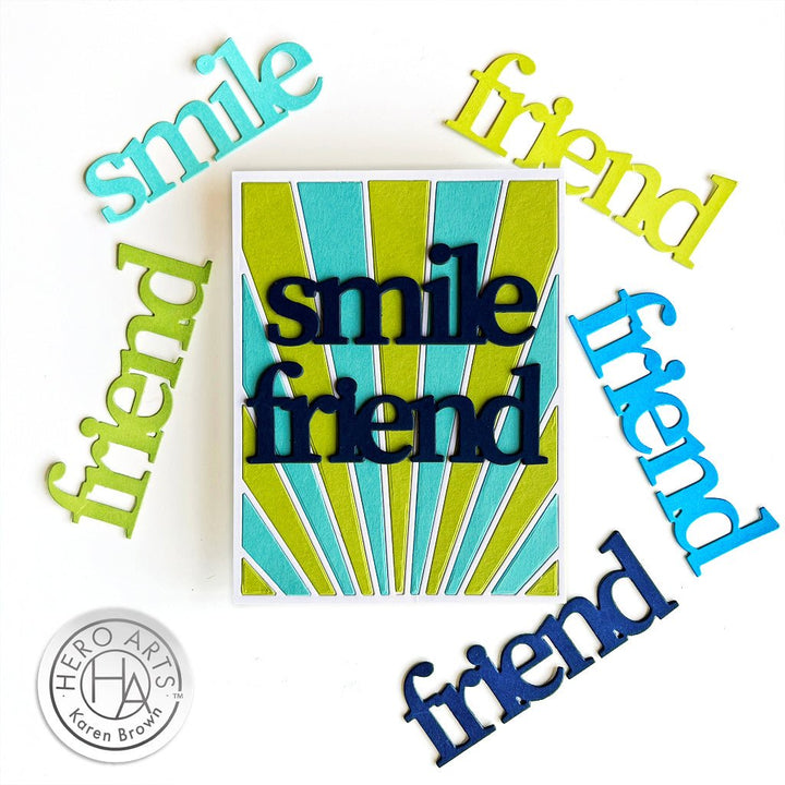 DC307 Smile Friend Stamp & Cut XL - Hero Arts