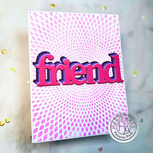 DC307 Smile Friend Stamp & Cut XL - Hero Arts