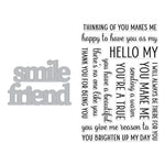 DC307 Smile Friend Stamp & Cut XL - Hero Arts