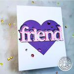 DC307 Smile Friend Stamp & Cut XL - Hero Arts