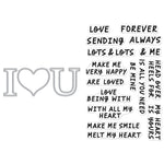 DC310 I Love U Stamp & Cut XL - Hero Arts