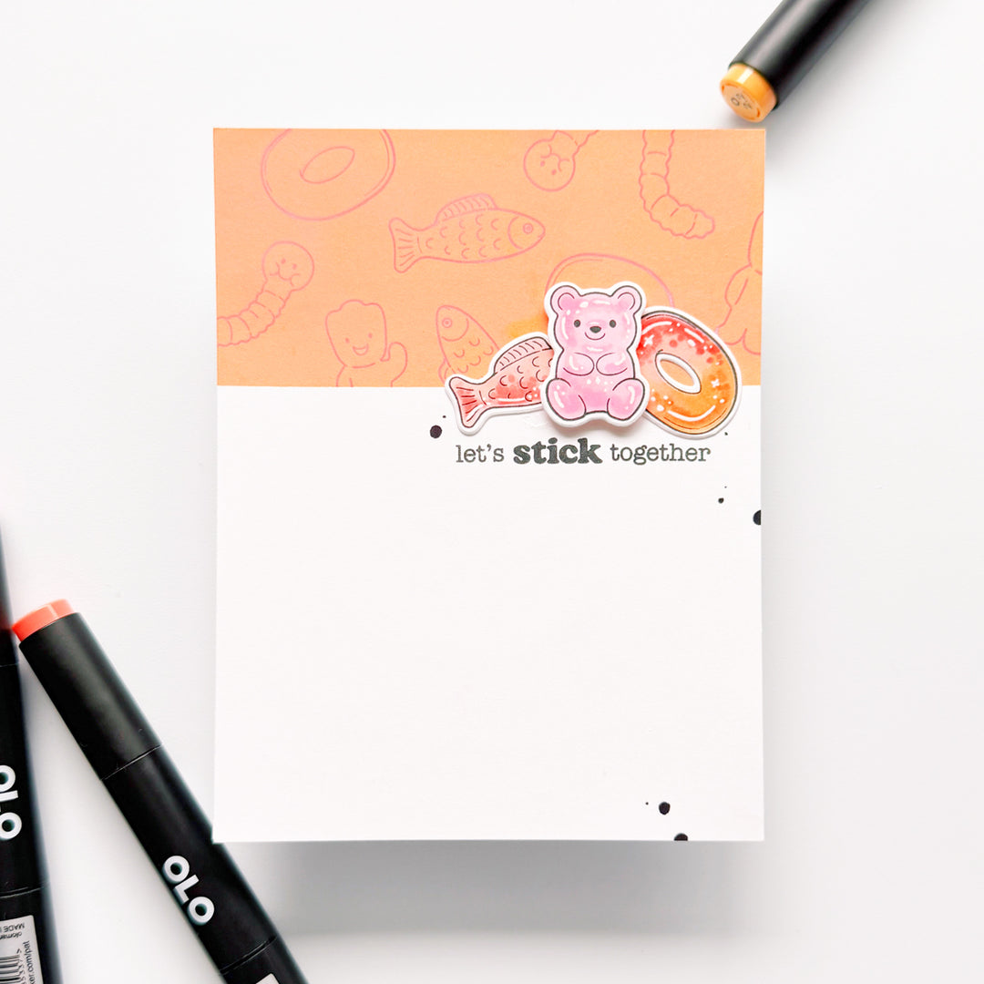 Let's Stick Together Stamp Set by Carly Tee