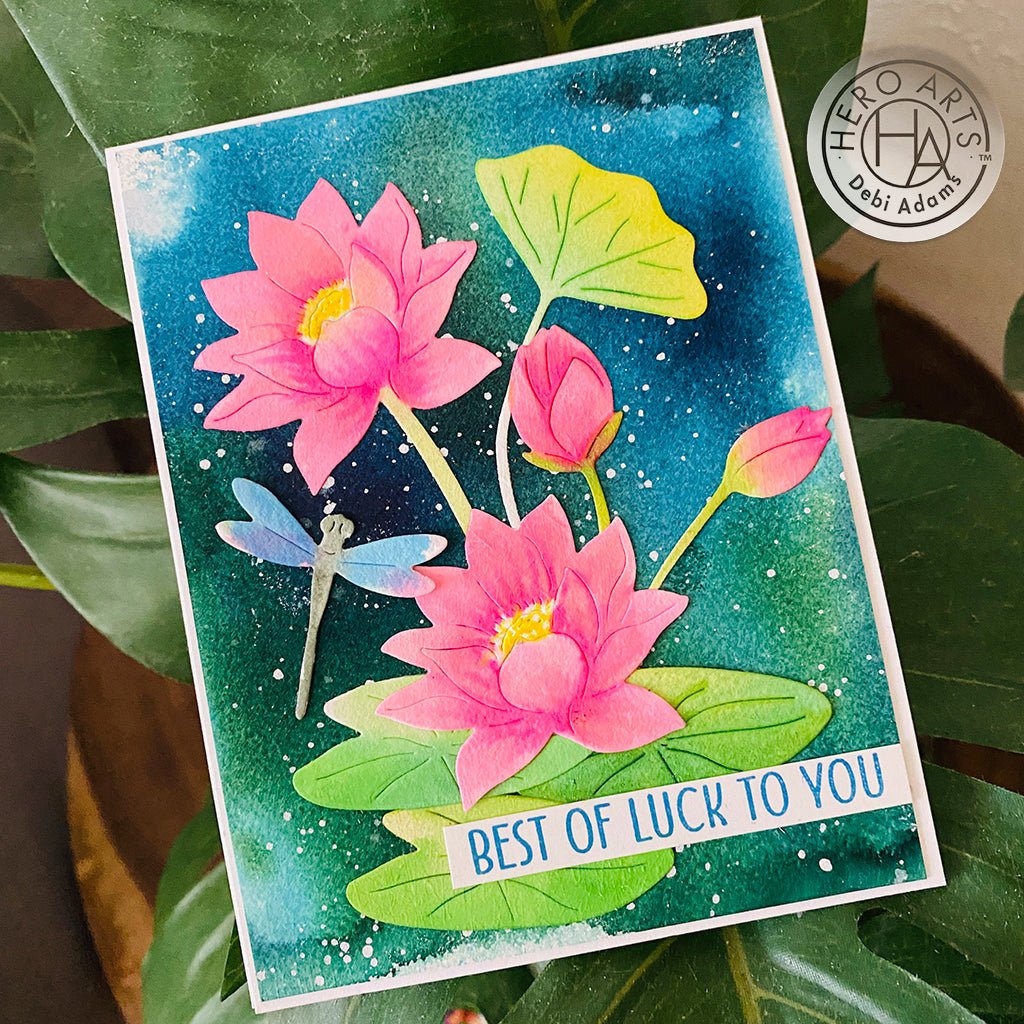 DF002 Water Lilies Fancy Dies (D) - Hero Arts