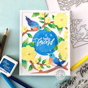 Birds and Flowers Cover Plate Dies