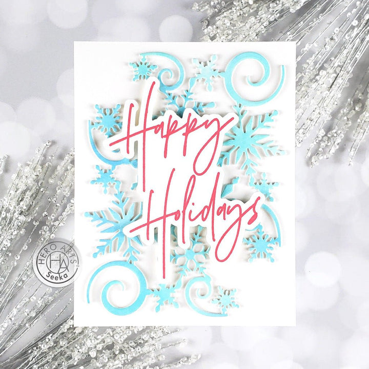 DF074 Snowflake Corner Fancy Die (D) - Hero Arts