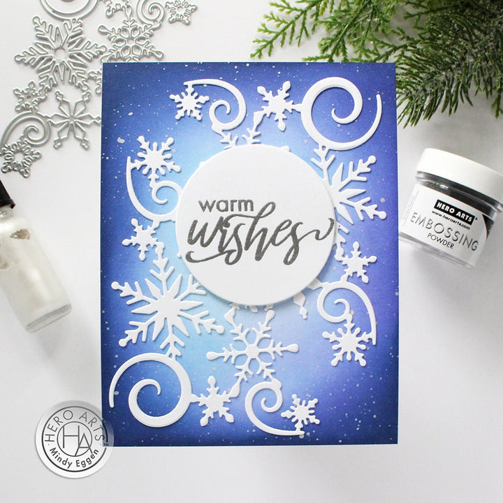 DF074 Snowflake Corner Fancy Die (D) - Hero Arts