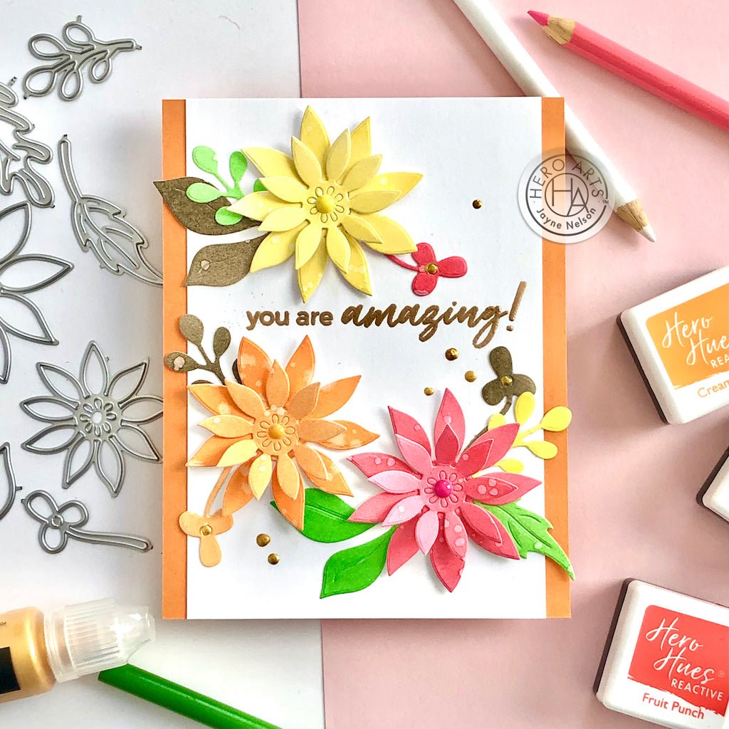 thumbnail image 2 of Hero Arts DI596 Flower Garden Fancy Thin Metal Cutting Dies - 4x5 Inch - NEW 2 of 5