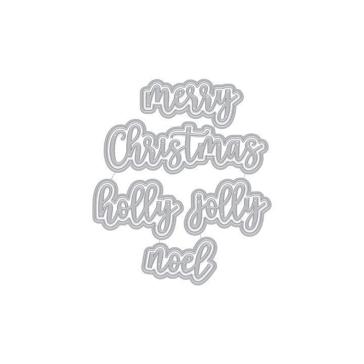 DF092 Christmas Words Fancy Dies (D) - Hero Arts