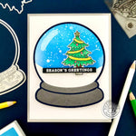 DF094 Snow Globe Window Fancy Die (D) - Hero Arts