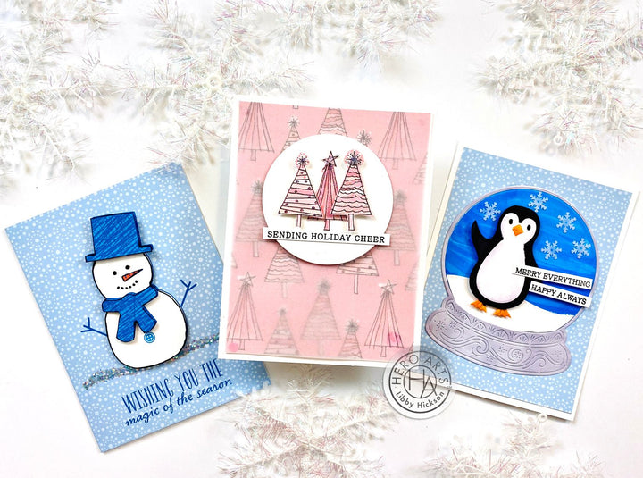 DF095 Small Penguin Tag Fancy Die (B) - Hero Arts