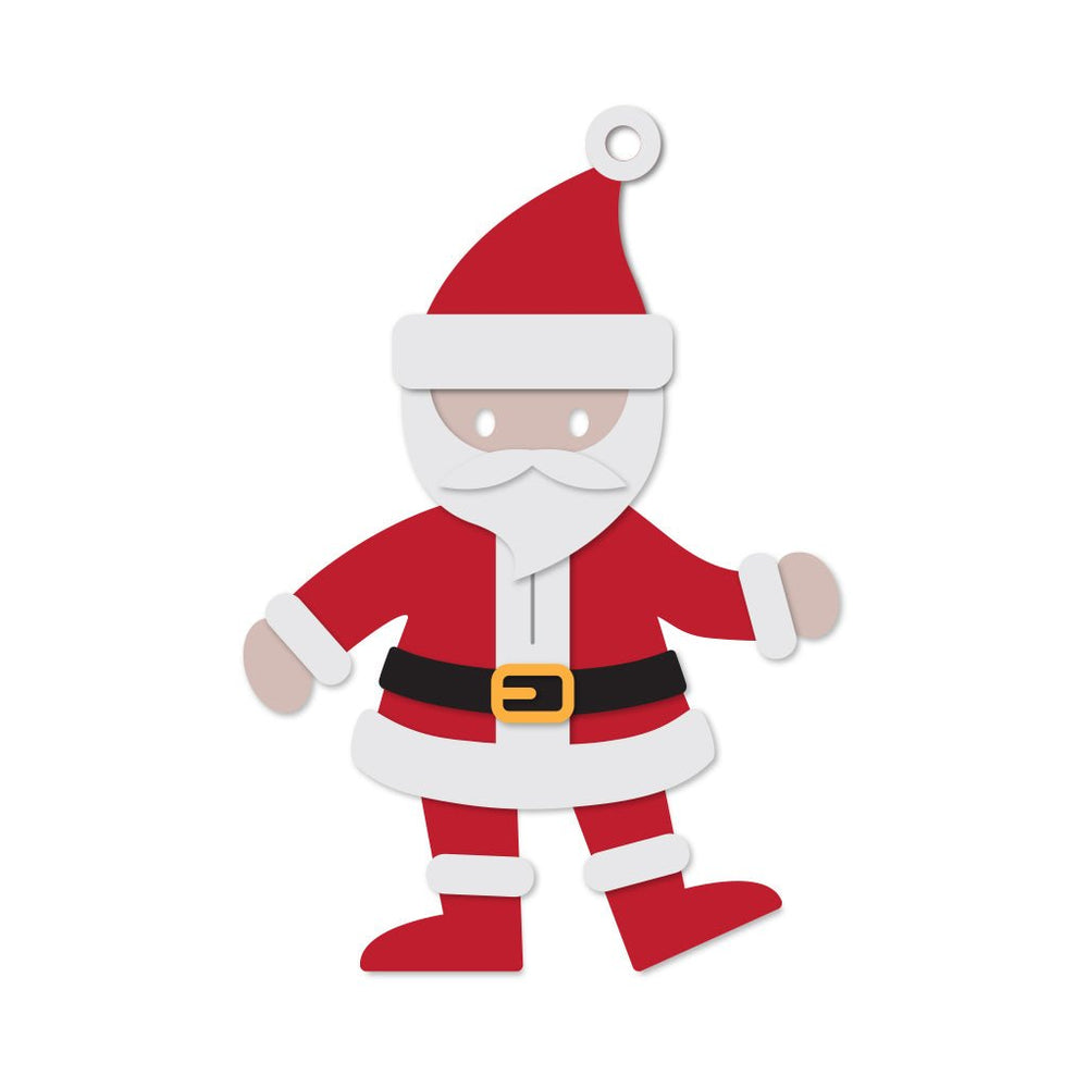 Santa Gift Tag Fancy Dies