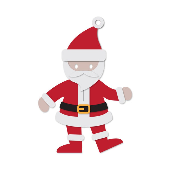 Santa Gift Tag Fancy Dies